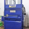 Front view of the blue BP53 baler.
