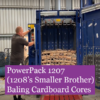 Baling cardboard cores with the PowerPack 1207 baler