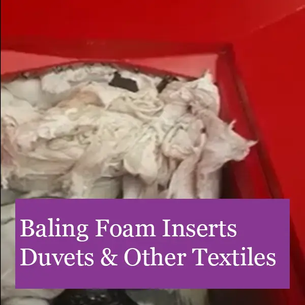 Baling foam and furniture inserts