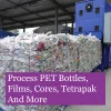 Baling PET bottles and LDPE films using a fully automatic baler