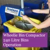 How to use a 240 litre wheelie bin compactor