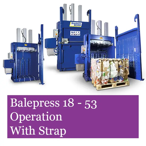 How to use a baler using the exampled Balepress 18 to 53 models