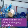 Woodchip baling and wrapping using the Flexus Balasystem