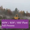 Using a baler wrapper for a MSW, RDF or SRF baling plant
