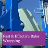 See the baler wrapper in action up close
