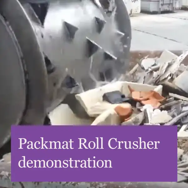 Packmat demonstration compacting mixed waste