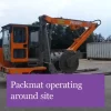 Packmat moving around site